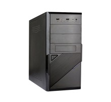 Exegate EX284018RUS Корпус Minitower BA-201 Black, mATX, <AA350, 80mm>, 2*USB, Audio