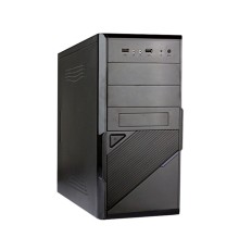 Exegate EX284018RUS Корпус Minitower BA-201 Black, mATX, <AA350, 80mm>, 2*USB, Audio