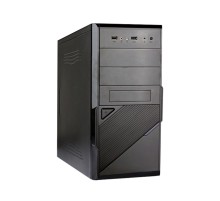 Exegate EX284020RUS Корпус Minitower BA-201 Black, mATX, <AA400, 80mm>, 2*USB, Audio
