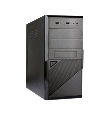 Exegate EX284019RUS Корпус Minitower BA-201 Black, mATX, <AA450, 80mm>, 2*USB, Audio