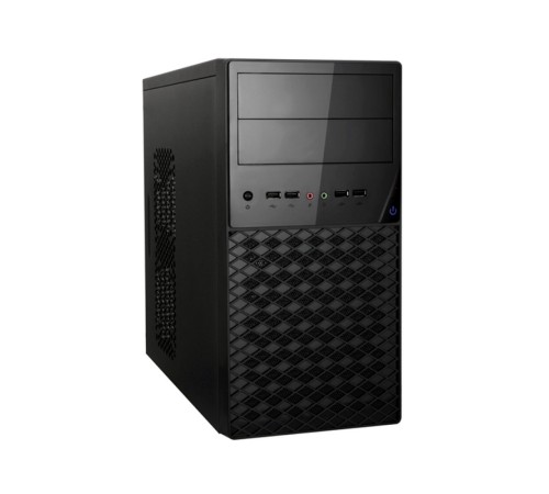 Exegate EX284028RUS Корпус Minitower BA-203U Black, mATX, <AA350, 80mm>, 2*USB+1*USB3.0, Audio