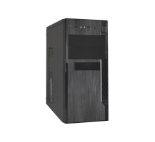 Exegate EX283245RUS Корпус Minitower ExeGate MA-373X-600W-12 (mATX, БП UN600 с вент. 12см, 2*USB, аудио, черный)
