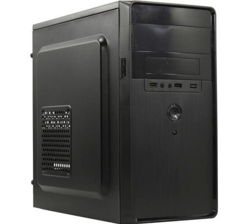Exegate EX286427RUS Корпус Minitower ExeGate BA-309-500W-8 (mATX, БП AA500 с вент. 8см, 2*USB, HD аудио, черный)