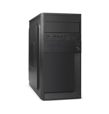 Exegate EX291141RUS Корпус Minitower ExeGate BAA-105-01AAA400 (mATX, БП AAA400 с вент. 8см, 4*USB, аудио, черный)