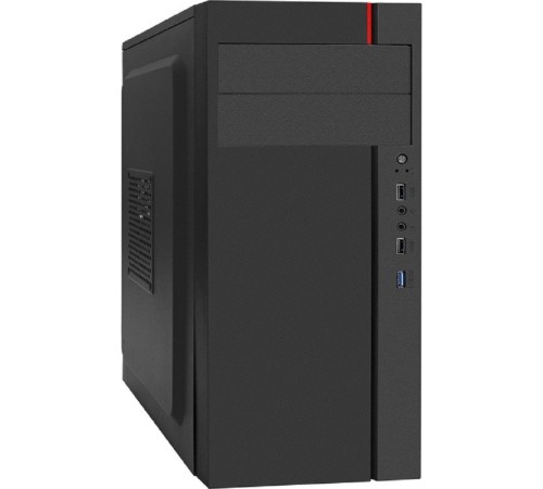 Exegate EX290173RUS Корпус Miditower ExeGate AA-440U (ATX, без БП, 2*USB+1*USB3.0, аудио, черный)