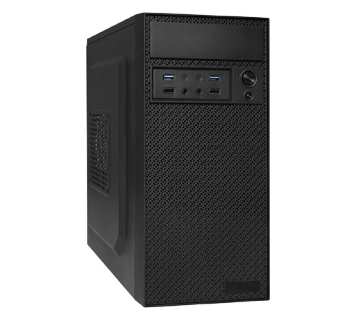 Exegate EX291274RUS Корпус Minitower ExeGate BAA-109U2-AAA450 (mATX, AAA450 8см, 2*USB+2*USB3.0, аудио, черный)