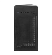 Exegate EX292858RUS Корпус Miditower ExeGate EVO-8225 (ATX, без БП, 2*USB+1*USB3.0, черный, 2 вент. с RGB подсветкой и полоса на передней панели, боковая панель - закаленное стекло)