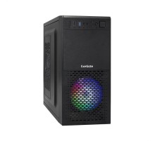 Exegate EX292983RUS Корпус Minitower ExeGate mEVO-7807-NPX450 (mATX, БП 450NPX 12см, 1*USB+1*USB3.0, черный 1x12 см с RGB подсветкой)