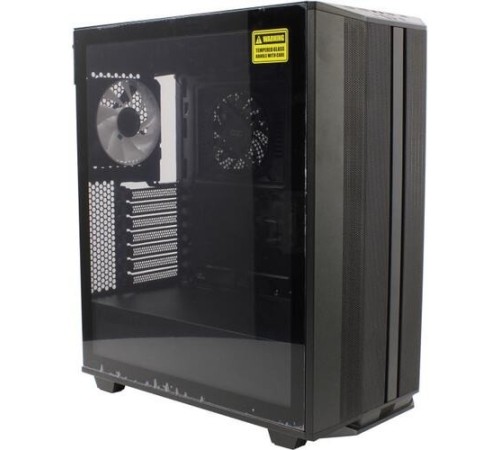 GameMax Корпус Precision COC Black (T808) (ATX, Черн, 2*USB 3.0, Зак.стекло, 1*120мм+ COC, без БП)