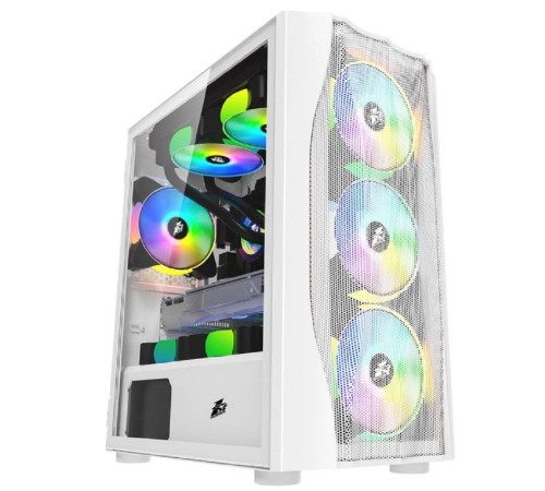 1STPLAYER Корпус FIREBASE X3-M White / mATX, TG / 4x120mm LED fans inc. / X3-M-WH-4F1-W 1STPLAYER Корпус FIREBASE X3-M White / mATX, TG / 4x120mm LED fans inc. / X3-M-WH-4F1-W