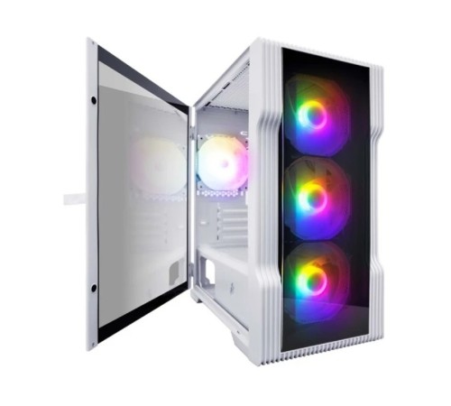 1STPLAYER Корпус TRILOBITE T3-G White / mATX, TG / 4x 120mm LED fans inc. / T3-G-WH-4F1-W 1STPLAYER Корпус TRILOBITE T3-G White / mATX, TG / 4x 120mm LED fans inc. / T3-G-WH-4F1-W