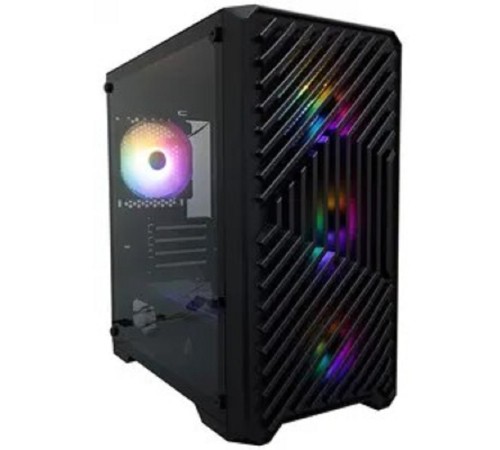 1STPLAYER TRILOBITE T5 Black / mATX, TG / 4x120mm LED fans inc. / T5-BK-4F1