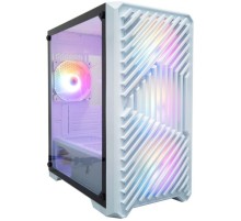 1STPLAYER TRILOBITE T5 White / mATX, TG / 4x120mm LED fans inc. / T5-WH-4F1-W