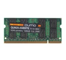 QUMO DDR2 SODIMM 2GB QUM2S-2G800T6 PC2-6400, 800MHz