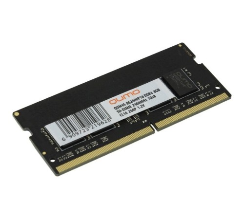 QUMO DDR4 SODIMM 8GB QUM4S-8G2400P16 PC4-19200, 2400MHz OEM/RTL