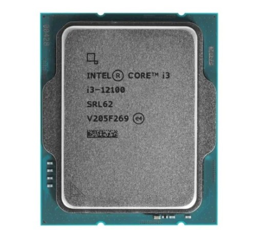 CPU Intel Core i3-12100 Alder Lake OEM {3.3 ГГц/ 4.3 ГГц в режиме Turbo, 12MB, Intel UHD Graphics 730, LGA1700}