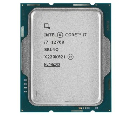 CPU Intel Core i7-12700 Alder Lake OEM {2.1 ГГц/ 4.8 ГГц в режиме Turbo, 25MB, Intel UHD Graphics 770, LGA1700}