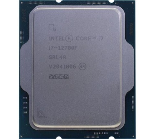 CPU Intel Core i7-12700F Alder Lake OEM {2.1 ГГц/ 4.8 ГГц в режиме Turbo, 25MB, LGA1700}