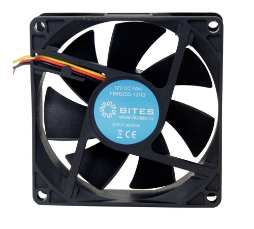 5bites Вентилятор FB8025S-12H3 80X25 / SLEEVE / 3000RPM / 3P