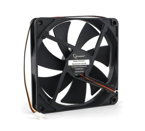 Gembird Вентилятор 140x140x25 втулка, 3 pin, провод 40 см (D14025SM-3) Gembird Вентилятор 140x140x25 втулка, 3 pin, провод 40 см (D14025SM-3)