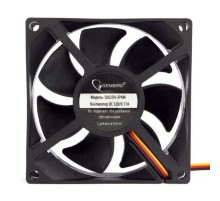 Gembird Вентилятор 80x80x25, гидрод., тихий, 3 pin/4pin Molex, провод 30 см (S8025H-3P4M)