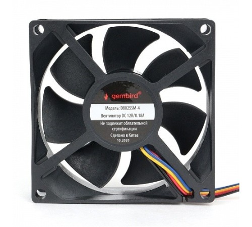 Gembird Вентилятор для корпуса 80x80x25, втулка, 4 pin, провод 30 см (D8025SM-4) Gembird Вентилятор для корпуса 80x80x25, втулка, 4 pin, провод 30 см (D8025SM-4)