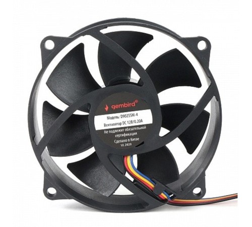 Gembird Вентилятор для корпуса 90x90x25, втулка, 4 pin, провод 30 см (D9025SM-4) Gembird Вентилятор для корпуса 90x90x25, втулка, 4 pin, провод 30 см (D9025SM-4)