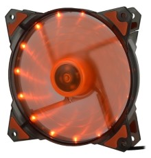 CROWN Вентилятор для компьютерного корпуса CMCF-12025S-1223 CMCF-12025S-1223 (120*120*25мм;Оранжевый 16LED;1500 об/мин;35CFM;20Дб;Подшипник скольжения;3pin+MOLEX(папа-мама) 40+10см)