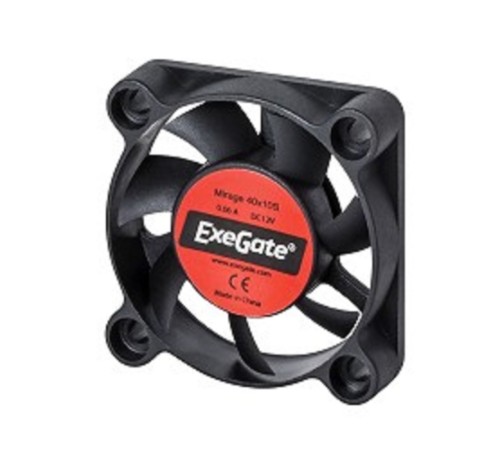 Exegate EX166186RUS Вентилятор ExeGate Mirage-S 40x40x10 подшипник скольжения, 5500 RPM, 23dB, 3pin