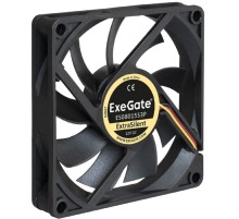 Exegate EX283373RUS Вентилятор ExeGate ExtraSilent ES08015S3P, 80x80x15 мм, подшипник скольжения, 3pin, 1600RPM, 23dBA