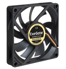Exegate EX283373RUS Вентилятор ExeGate ExtraSilent ES08015S3P, 80x80x15 мм, подшипник скольжения, 3pin, 1600RPM, 23dBA
