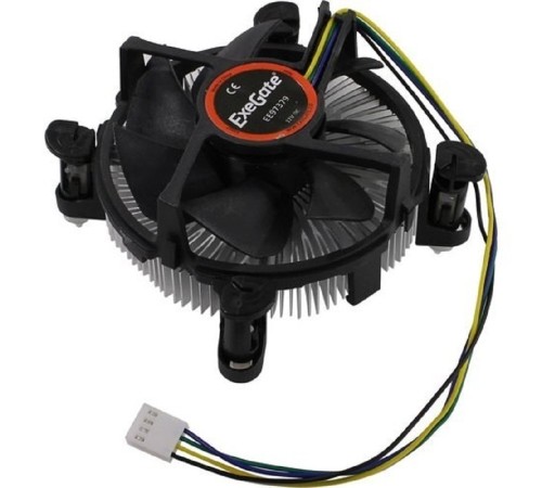 Exegate EX283279RUS Кулер ExeGate EE97379-PWM, Al, S1150/1151/1155/1156, TDP 65W, Hydro bearing, 4pin, 23.5db, BOX