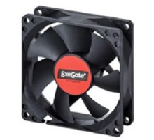 Exegate EX283378RUS Вентилятор ExeGate E08025B4P-PWM, 80x80x25 мм, двойной шарикоподшипник, 4pin, PWM, 22dBA