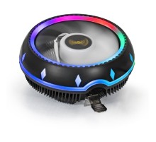 Exegate EX286156RUS Кулер ExeGate Dark Magic EE126M-PWM.RGB (Al black coating, LGA775/1150/1151/1155/1156/1200/1700/AM2/AM2+/AM3/AM3+/AM4/FM1/FM2/754/939/940,TDP100W,Fan120mm,PWM, 900-2000RPM, Hydro b