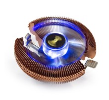 Exegate EX286153RUS Кулер ExeGate Wizard EE91-Cu.BLUE (Al+Copper, LGA775/1150/1151/1155/1156/1200/AM2/AM2+/AM3/AM3+/AM4/FM1/FM2/754/939/940, TDP 80W, Fan 90mm, 2200RPM, Hydro bearing, 3pin, 22db, 265г