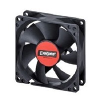 Exegate EX288925RUS Вентилятор ExeGate ExtraPower EP08025B3P (80x80x25 мм, 2-Ball (двойной шарикоподшипник), 3pin, 2400RPM, 26dBA)