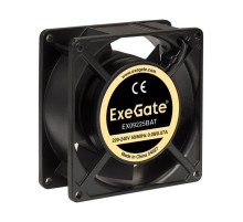 Exegate EX289004RUS Вентилятор 220В ExeGate EX09225BAT (92x92x25 мм, 2-Ball (двойной шарикоподшипник), клеммы, 2600RPM, 35dBA)
