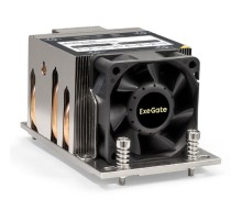 Exegate EX293436RUS ESNK-P0063AP4.PWM.2U.SP3.Cu {Al+Cu, 2U, 4 тепл. трубки, LGA SP3, TDP 240W, PWM, 1600-6800RPM, 2 ball bearing, 4pin, 54,3db, 440г, на винтах, с термопастой} RTL