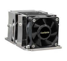 Exegate EX293440RUS Кулер ExeGate ESNK-P0068APS4.PWM.2U.3647.Cu {Al+Cu, 2U, 3 тепл. трубки, LGA3647, TDP 205W, Fan 80mm, PWM, 2100-6800RPM, 2 ball bearing, 4pin, 52db, 410г, на винтах, с термопастой}