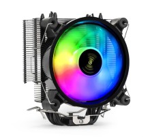 Exegate EX293667RUS Кулер ExeGate Dark Magic EXX400V2-PWM.RGB {Al+Cu, черное покрытие, 4 тепл.трубки, LGA775/1150/1151/1155/1156/1200/1700/AM2/AM2+/AM3/AM3+/AM4/FM1/FM2/754/939/940, TDP 140W, Fan120m}