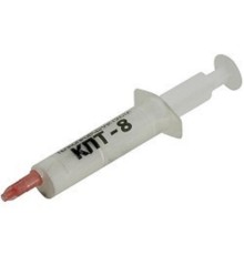 Термопаста КПТ-8 кремнийорганическая на основе оксида цинка, 8 г, шприц