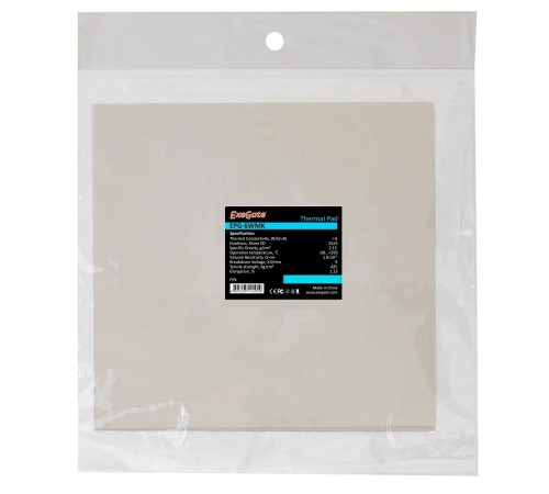 Exegate EX282356RUS Термопрокладка EPG-6WMK, 50x50x1.0 mm