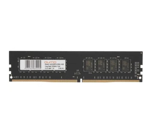 QUMO DDR4 DIMM 16GB QUM4U-16G3200P22 PC4-25600, 3200MHz