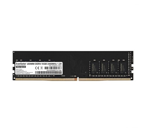 Exegate EX287011RUS Модуль памяти ExeGate Value Special DIMM DDR4 16GB <PC4-19200> 2400MHz Exegate EX287011RUS Модуль памяти ExeGate Value Special DIMM DDR4 16GB <PC4-19200> 2400MHz