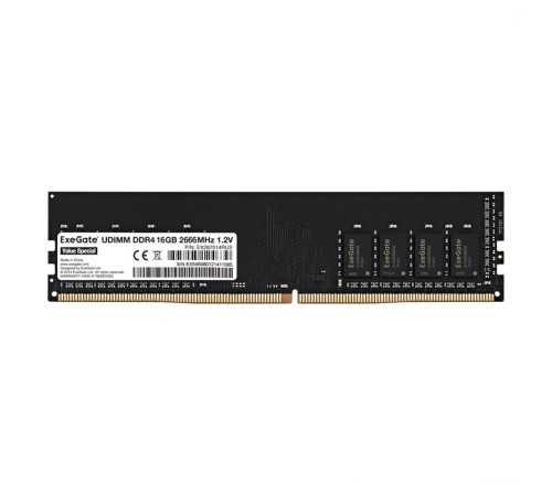 Exegate EX287014RUS Модуль памяти ExeGate Value Special DIMM DDR4 16GB <PC4-21300> 2666MHz