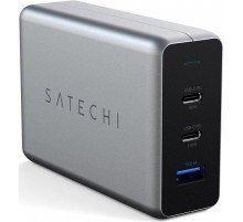 Satechi [ST-TC100GM-EU] Сетевое зарядное устройство Compact GaN Charger 100W Type-C PD - Space Gray (1790369)