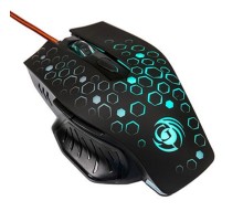 Мышь MGK-11U Dialog Gan-Kata - игровая, 6 кнопок + ролик , 7-ми цветная подсветка, USB, черная