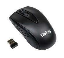 Мышь MROC-17U Dialog Comfort RF 2.4G Optical - 3 кнопки + ролик прокрутки, USB, черная
