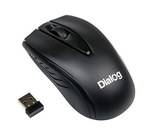 Мышь MROC-17U Dialog Comfort RF 2.4G Optical - 3 кнопки + ролик прокрутки, USB, черная
