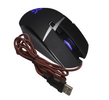 Exegate EX289489RUS Мышь ExeGate Gaming Standard Laser GML-13 (USB, лазерная, 1000/1200/3000/4000 dpi, 8 кнопок и колесо прокрутки, длина кабеля 1,5м, черная, Color box)